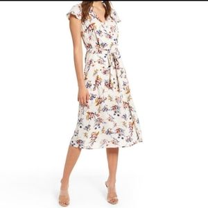 NWT Row A wrap floral dress